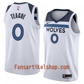 NBA Minnesota Timberwolves Trikot Jeff Teague 0 Nike 2017-18 Weiß Swingman - Herren